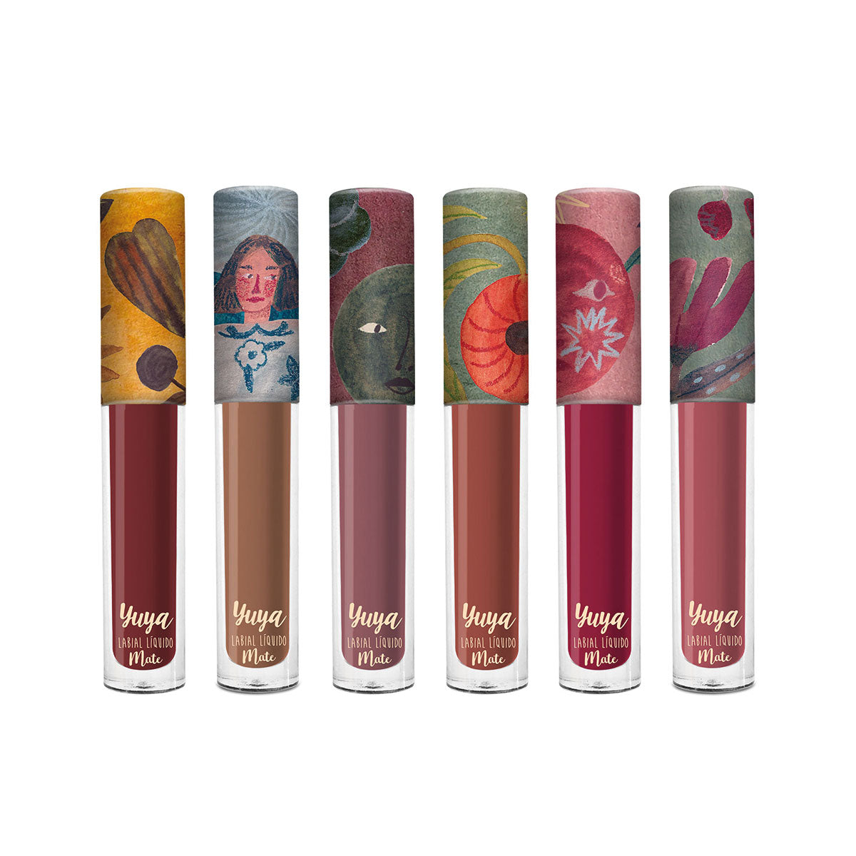 Set de 6 Labiales Líquidos Mate Yuya 2024 (Alquimia, Soneto, Bruma, Ec ...